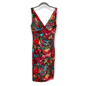 Lauren Ralph Lauren size 4 color red green pink paint